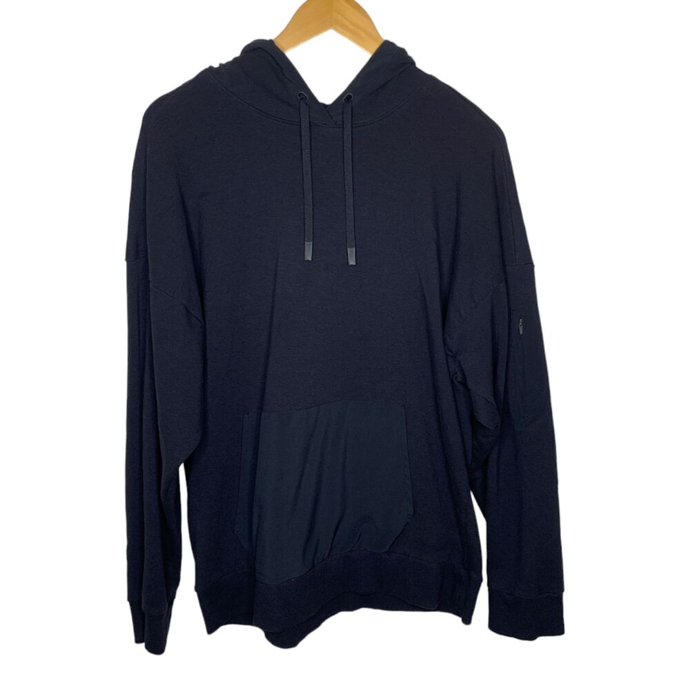 All in Motion womens oversized pullover hoodie black size medium